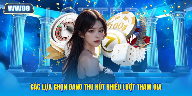 Các lựa chọn đang thu hút nhiều lượt tham gia