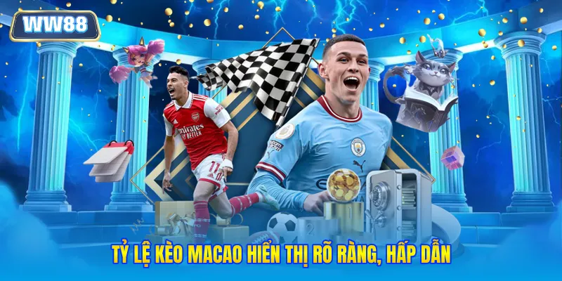 Tỷ lệ kèo Macao hiển thị rõ ràng, hấp dẫn