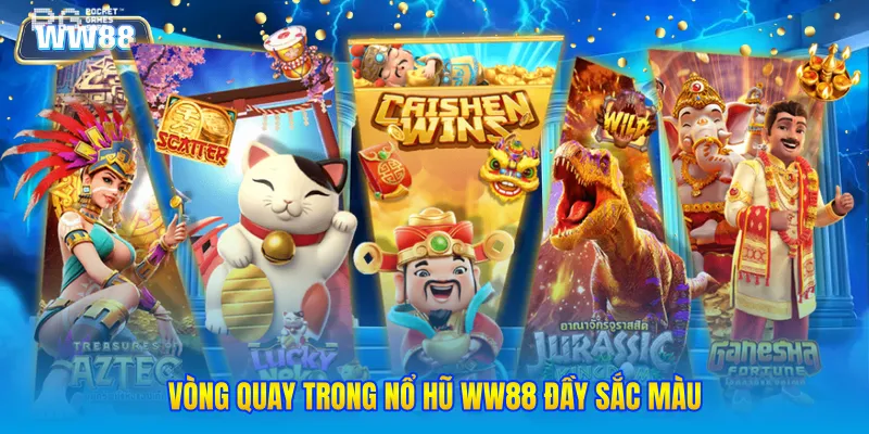 Vòng quay trong nổ hũ WW88 đầy sắc màu